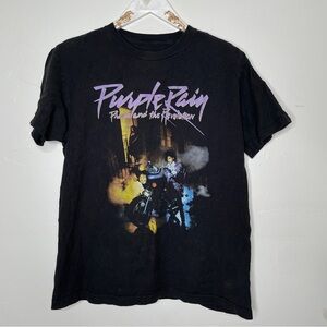 PRINCE AND THE REVOLUTION PURPLE RAIN GRAPHIC T SHIRT SZ L 100% COTTON